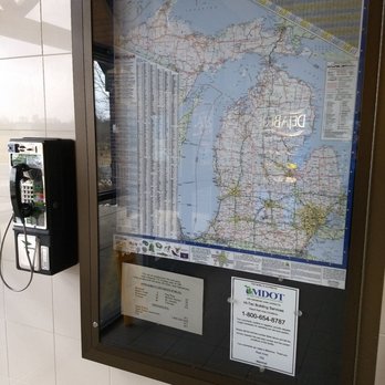 Mdot Rest Area Marshall - They have a map right next to the pay phone. - Public Transportation Near Me - Calhoun, Michigan