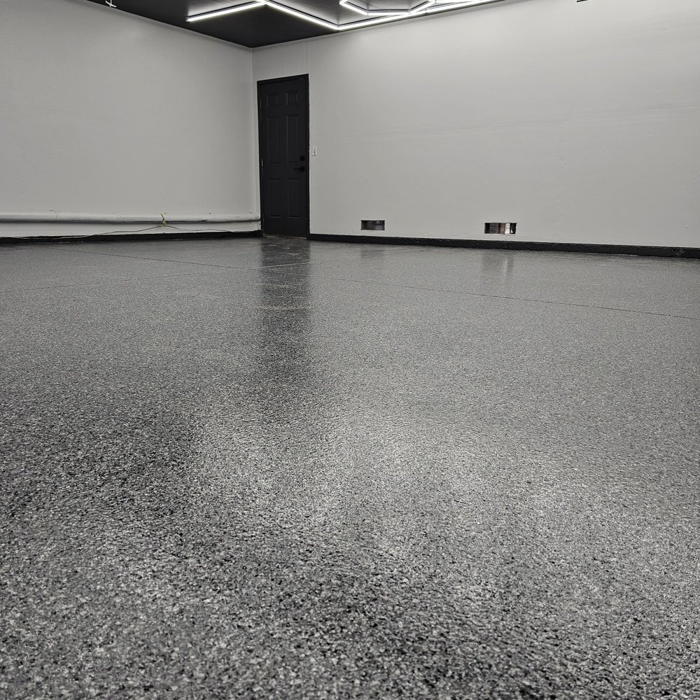Nor Cal Epoxy - Epoxy and stem wall paint came out perfect - Flooring Near Me Nor Cal Epoxy - Epoxy and stem wall paint came out perfect - Flooring Near Me
