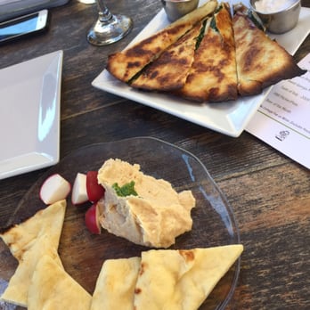 Butch's Dry Dock - Quesadilla and white bean dip - New American Near Me - Holland, Michigan
