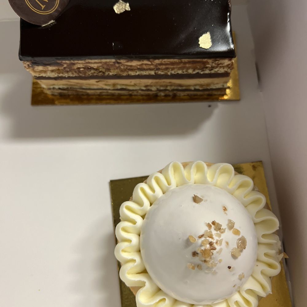 Marvel Cake - Opera and banana tart - Bakeries Near Me - Campbell, California