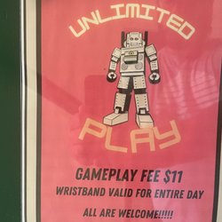 The Hangout Pinball Lounge - $11 for all-day game play. It's a weird number but there are several pinball machines.
