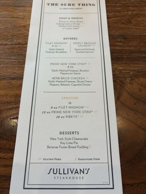 Menu photo 4 Sullivan's Steakhouse Palm Desert, CA
