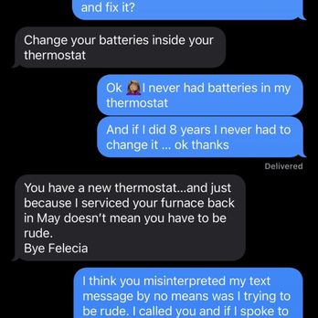 Archmechanical & Investments - Conversation with the tech and then when I tried to clear things up he blocked me. - Heating & Air Conditioning/HVAC Near Me Archmechanical & Investments - Conversation with the tech and then when I tried to clear things up he blocked me. - Heating & Air Conditioning/HVAC Near Me
