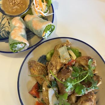 Rice And Roots - Chicken-pork Spring rolls and garlic butter wings - Vietnamese Near Me - Monterey, California Rice And Roots - Chicken-pork Spring rolls and garlic butter wings - Vietnamese Near Me - Monterey, California