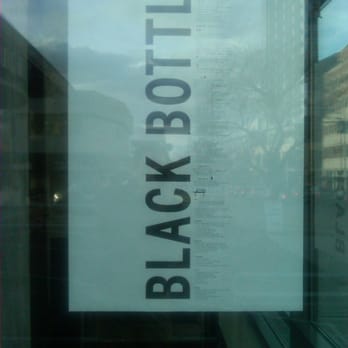 Black Bottle - This is pretty much all the signage you get at the moment - New American Near Me - Bellevue, Washington Black Bottle - This is pretty much all the signage you get at the moment - New American Near Me - Bellevue, Washington