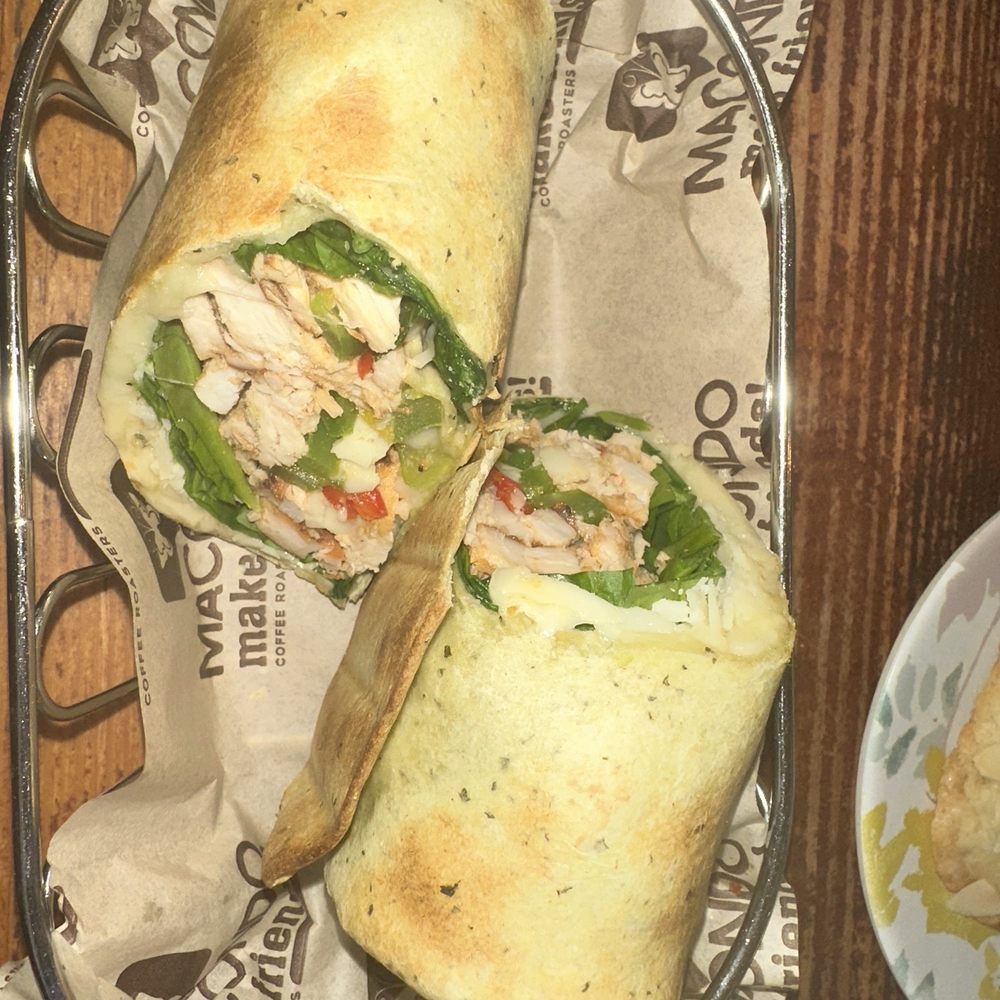 Macondo Coffee Kendall - Chicken Wrap - Coffee & Tea Near Me - Miami, Florida Macondo Coffee Kendall - Chicken Wrap - Coffee & Tea Near Me - Miami, Florida