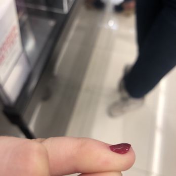 Envidia Spa - Bump from how thick she applied the gel polish - Nail Salons Near Me - Miami, Florida
