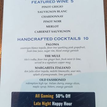 Pinstripes - Menu - New American Near Me - Houston, Texas