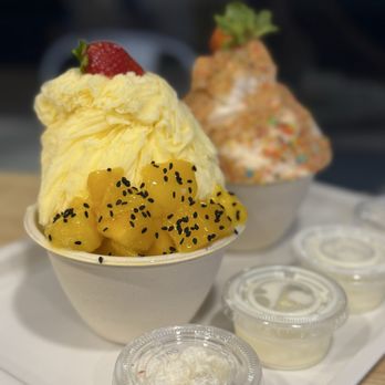 Korean Ice Co. - Mango & fruity pebbles - Shaved Ice Near Me - Los Angeles, California Korean Ice Co. - Mango & fruity pebbles - Shaved Ice Near Me - Los Angeles, California