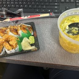 Sweet Potato Roll, Egg Drop Soup (delivered) Sweet Potato Roll, Egg Drop Soup (delivered)