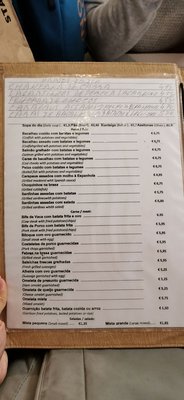 Menu photo 3 A Provinciana Lisbon, 11