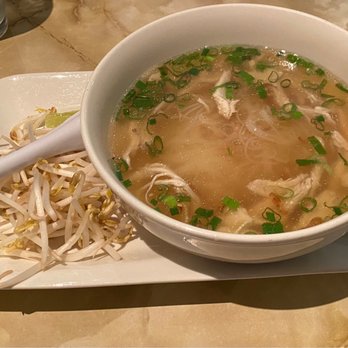 Lang Restaurant - a bowl of soup and a plate of noodles - Vietnamese Near Me - Reading, Pennsylvania