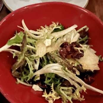 Charcoal Venice - garden lettuce, mimics, candied walnuts, feta, roasted pumpkin vinaigrette - New American Near Me - Venice, California Charcoal Venice - garden lettuce, mimics, candied walnuts, feta, roasted pumpkin vinaigrette - New American Near Me - Venice, California