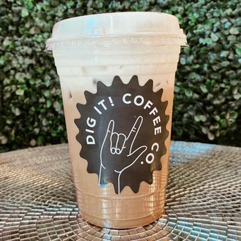 Dig it Coffee - Peanut Butter Cup Latte with Cream Top (requested) - Coffee & Tea Near Me - Las Vegas, Nevada