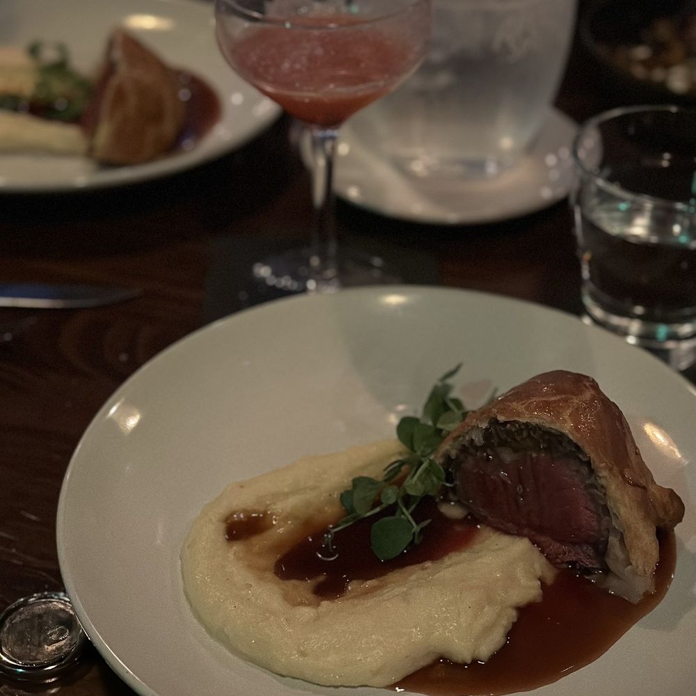 Cody's Restaurant - Beef Wellington (1/2 of the dish, we split the plate) 10/10 - New American Near Me - New Braunfels, Texas Cody's Restaurant - Beef Wellington (1/2 of the dish, we split the plate) 10/10 - New American Near Me - New Braunfels, Texas