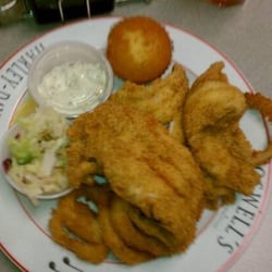 Fried catfish & onion rings