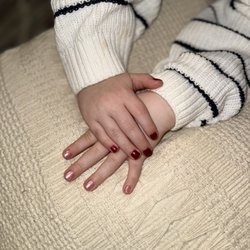 Blue Mound Nail Spa - My 5 year old got her nails painted pink and red