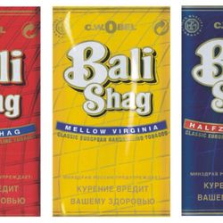 Jamez Smokes & Cigars - BALI SHAG - Bali Halfzware Shag is a traditional Dutch-style hand-rolling tobacco blend of rich dark Kentucky & golden Virginia