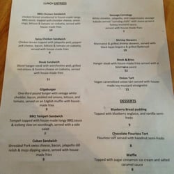 Gilgamesh Brewing - The Campus - Lunch menu (back)