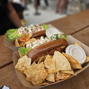 Lost Pier Cafe - Lobster roll with these yummy chips. Highly recommend - Cafes Near Me - Laguna Beach, California Lost Pier Cafe - Lobster roll with these yummy chips. Highly recommend - Cafes Near Me - Laguna Beach, California