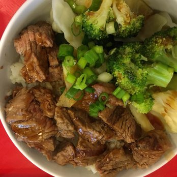 Teriyakin' - Beef, rice and vegetables. Very little flavor. - Japanese Near Me - Morrisville, North Carolina