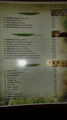 Menu photo 4 L A Sushi Fusion Mission, BC