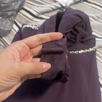 Ana's Alterations - She didn't even bother to cut the material off the shoulder strap. - Sewing & Alterations Near Me - Montclair, California Ana's Alterations - She didn't even bother to cut the material off the shoulder strap. - Sewing & Alterations Near Me - Montclair, California