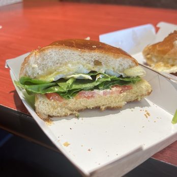 Panera Bread - Egg and cheese with spinach and tomato added brioche - Sandwiches Near Me - Happy Valley, Oregon