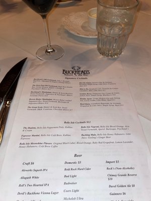 Menu photo 3 Buckhead's Richmond, VA
