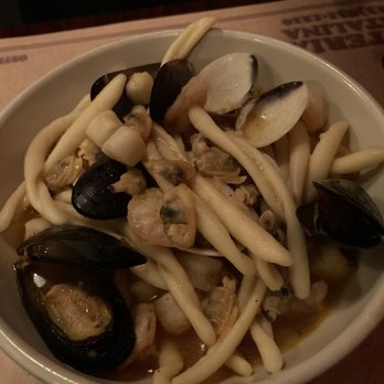 Osteria Natalina - GLI STROZZAPRETI ALLA "BEL SIT". Husband got this and was not a fan. He didn't like the noodles. And it was more soupy and bland. - Italian Near Me - Tampa, Florida