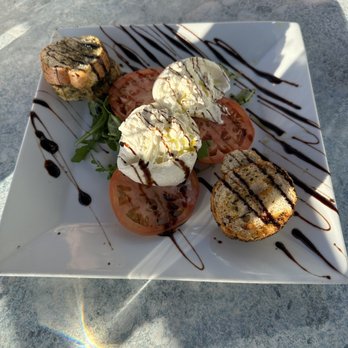 Gelston House - Burrata appetizer - Seafood Near Me - East Haddam, Connecticut