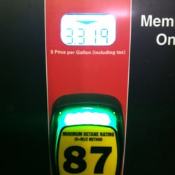 BJ's Gas - Gas is $3.319/gal for 87 -- last time I visited