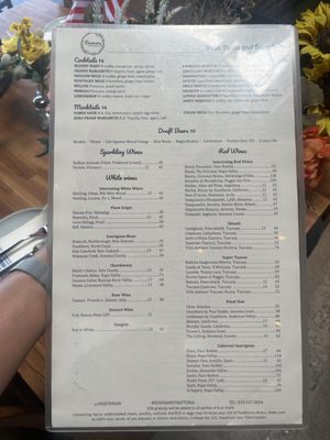 Menu photo 1 Rosemary Trattoria Coronado, CA Menu photo 1 Rosemary Trattoria Coronado, CA