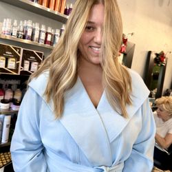 Sarracino Salon - Hair immediately after color and cut by Marija - front view