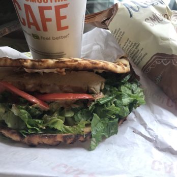 Tropical Smoothie Cafe - Chipotle chicken club, BBQ chips, & an island green smoothie! Yum! - Sandwiches Near Me - Hauppauge, New York Tropical Smoothie Cafe - Chipotle chicken club, BBQ chips, & an island green smoothie! Yum! - Sandwiches Near Me - Hauppauge, New York
