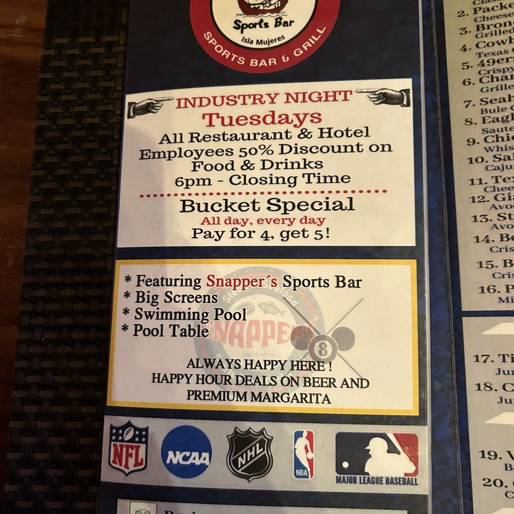 Nash's - Menú - Sports Bars Near Me - Isla Mujeres, ROO Nash's - Menú - Sports Bars Near Me - Isla Mujeres, ROO