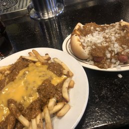 2 Detroit coneys and chili cheese fries 2 Detroit coneys and chili cheese fries