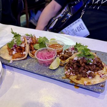 Louders - Cheese Booldak Taco (left) & Kimchi Steak Taco (right) | IG: @nomwithelaine - Asian Fusion Near Me - Los Angeles, California