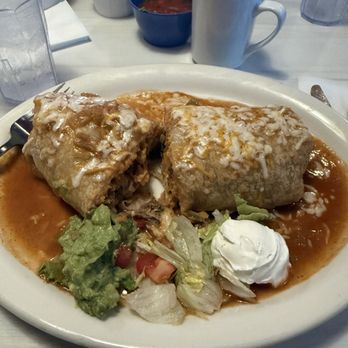 Pancho’s Kitchen - Chile relleno burrito with shredded beef (wet) - Mexican Near Me - Highland, California Pancho’s Kitchen - Chile relleno burrito with shredded beef (wet) - Mexican Near Me - Highland, California