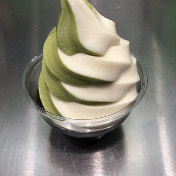 Hamadaya Bakery - Coffee jelly mix soft serve, vanilla n matcha!  Refreshing for a hot day, yummy. - Bakeries Near Me - Irvine, California