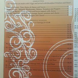 Breakfast Menu and pricing as of 6/2018 Breakfast Menu and pricing as of 6/2018