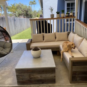Mario's Upholstery - Loving our outdoor cushions and pillows to complete our self-made sectional!!! Thanks Mario!!! They're absolutely perfect - Furniture Reupholstery Near Me - El Cajon, California Mario's Upholstery - Loving our outdoor cushions and pillows to complete our self-made sectional!!! Thanks Mario!!! They're absolutely perfect - Furniture Reupholstery Near Me - El Cajon, California