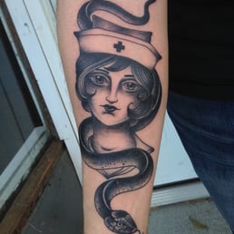 Perfectly designed and executed by Franco Maldonado at Gristle Tattoo.