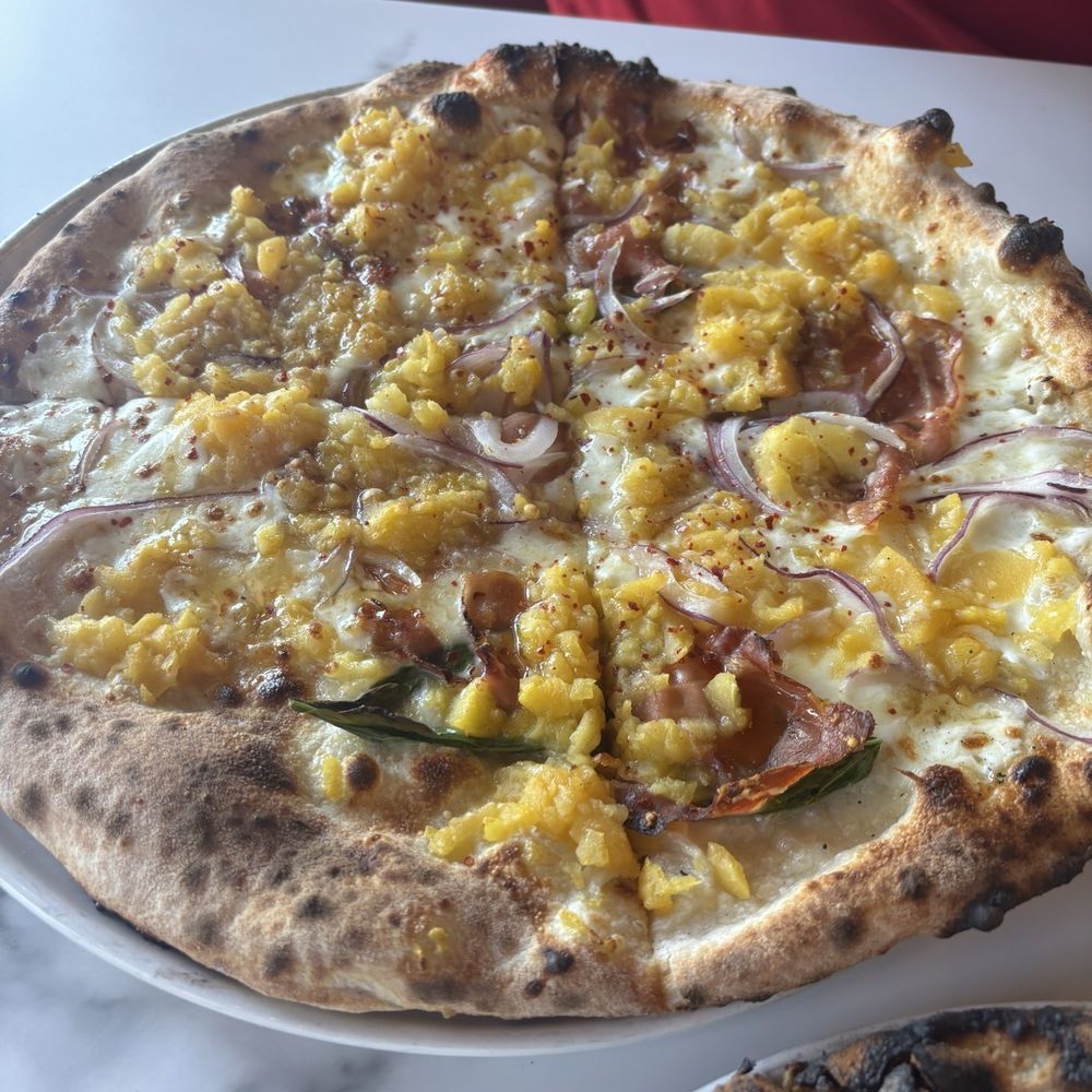 Posto - Peach pizza - Italian Near Me - Somerville, Massachusetts