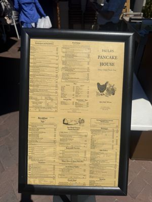 Menu photo 1 Paula's Pancake House Solvang, CA Menu photo 1 Paula's Pancake House Solvang, CA