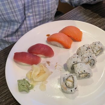 Osaka Sushi & Thai Restaurant - Tuna sushi, smoked salmon sushi and a tampa roll - Sushi Bars Near Me - Madeira Beach, Florida Osaka Sushi & Thai Restaurant - Tuna sushi, smoked salmon sushi and a tampa roll - Sushi Bars Near Me - Madeira Beach, Florida