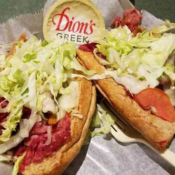 Dion's - Came for the pizza and left a huge fan of this sandwich,  pastrami and provolone with green chili beyond tasty. Breed was just soft enough ! - Salad Near Me - Rio Rancho, New Mexico