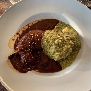 Aki Fresh Mex - The dou mole? The red and green! Sooo goood both of them. The green one totally reminded me of my mother's cooking. - Mexican Near Me - Marina, California Aki Fresh Mex - The dou mole? The red and green! Sooo goood both of them. The green one totally reminded me of my mother's cooking. - Mexican Near Me - Marina, California