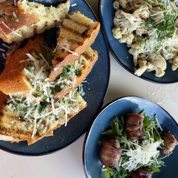 Cedro Scratch Italian & Wine Bar - Bacon wrapped dates and cauliflower florettes - Italian Near Me - Austin, Texas