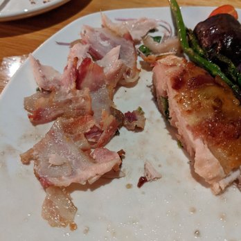 Public House - STUFFED (dry, flavorless) CHICKEN BREAST $19 stuffed w/Swiss cheese, spinach, & (no) tomatoes then wrapped in (flavorless, fatty) bacon - Cocktail Bars Near Me - Amarillo, Texas Public House - STUFFED (dry, flavorless) CHICKEN BREAST $19 stuffed w/Swiss cheese, spinach, & (no) tomatoes then wrapped in (flavorless, fatty) bacon - Cocktail Bars Near Me - Amarillo, Texas
